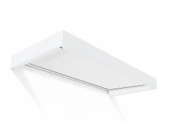 Canopia by Palram Auvent Sophia 95 x 215 cm Blanche - Translucide en Acrylique et aluminium- Auvent Et Marquise