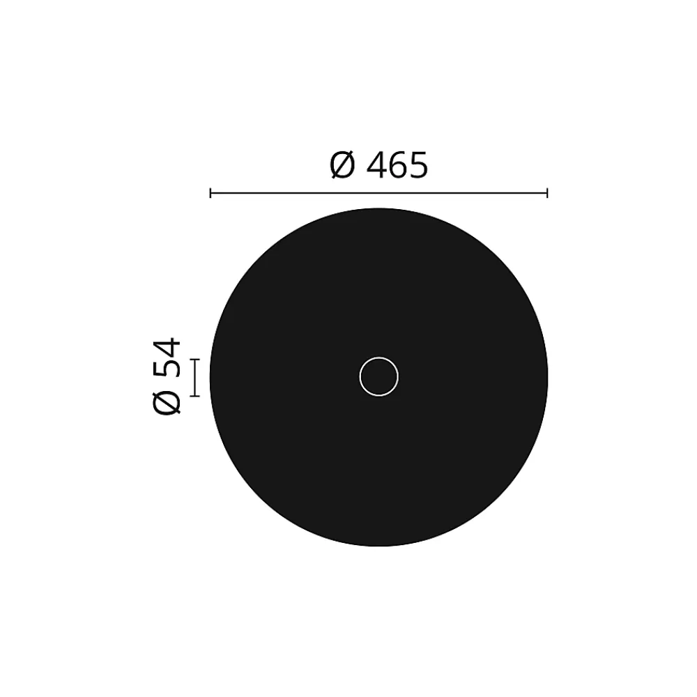 Decoflair Moulure Et Rosace De Plafond<B33 Rosace Polystyrène expansé 22 x 465 x 465 - 1 pièce