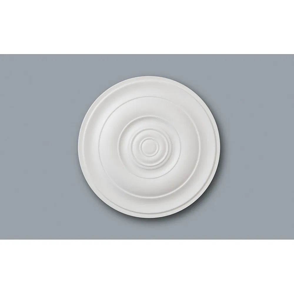 Decoflair Moulure Et Rosace De Plafond<B33 Rosace Polystyrène expansé 22 x 465 x 465 - 1 pièce