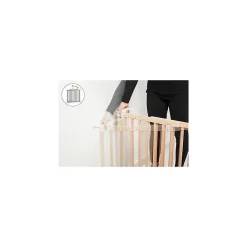 Badabulle Barrière De Sécurité<Deco Pop Bois Barriere de Securite Extensible Fixation Pression + Vis 63,5 - 106cm