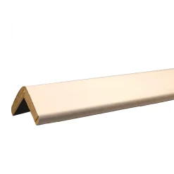 Moulure<Baguette d'angle arrondi en MDF blanc 23X23mm L.2,44m