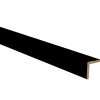 Baguette d'angle arrondi en MDF noir 23X23mm L.2,40m- Moulure