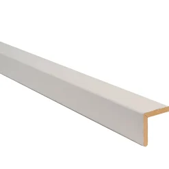Baguette d'angle arrondi en MDF blanc 28X28mm L.2,44m- Moulure