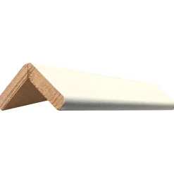 Baguette d'angle arrondi en MDF blanc 28X28mm L.2,44m- Moulure