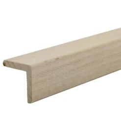 Baguette d'angle brut de sciage coloris naturel 250 x 27,5 cm- Lambris Mural