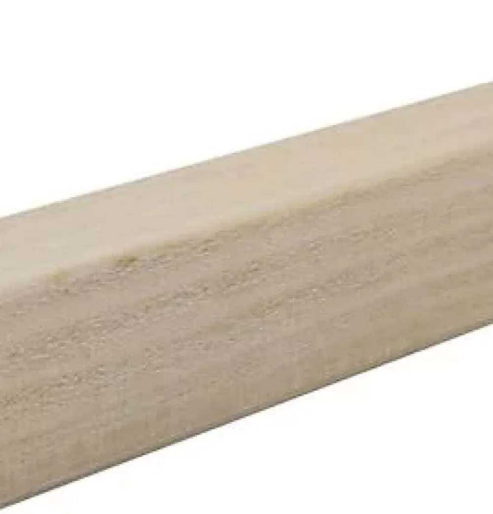 Baguette d'angle brut de sciage coloris naturel 250 x 27,5 cm- Lambris Mural