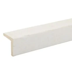 Baguette d'angle brut de sciage blanc 250 x 27,5 cm- Lambris Mural