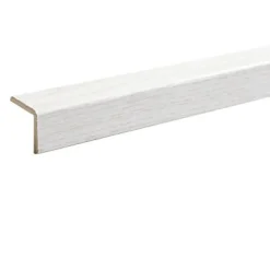 Lambris Mural<Baguette d'angle MDF frêne blanc L.260 x l.2,2 cm