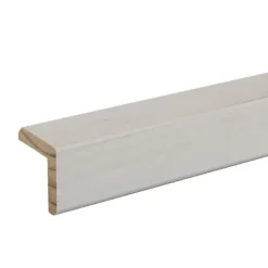 Baguette d'angle rabotée lisse blanc 250 x 27,5 cm- Lambris Mural