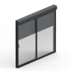 Baie Vitrée Coulissante<Baie coulissante en aluminium gris avec volet roulant filaire l.240 x H.215 cm Uw=2