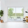 GoodHome Baie vitrée coulissante alu blanc - l.210 x h.215 cm - Uw 1,7- Baie Vitrée Coulissante