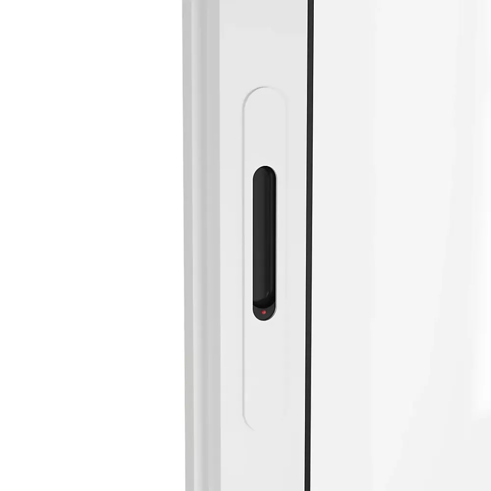 GoodHome Baie vitrée coulissante alu + volet roulant motorisé blanc - l.240 x h.200 cm - Uw 1,7- Baie Vitrée Coulissante