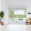 GoodHome Baie Vitrée Coulissante<Baie vitrée coulissante alu + volet roulant électrique blanc - l.240 x h.215 cm - Uw 1,7
