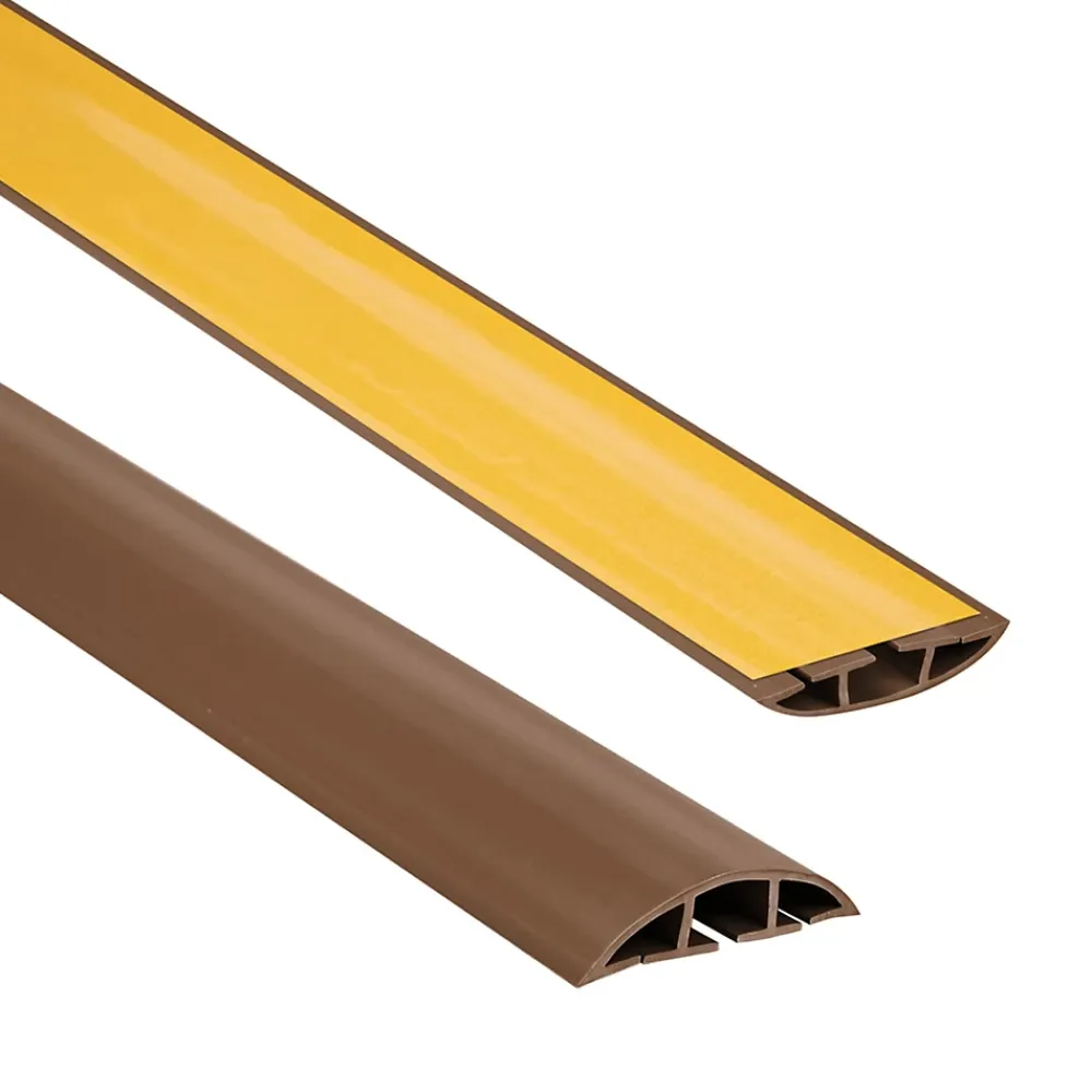 Quest Plinthe Pour Sol En Vinyle Et Pvc<Bande de câble en PVC 10x40mm, 2m Auto-Adhésive, cache-câble, semi-circulaire, bronze