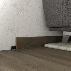 GoodHome Bande d'étanchéité pour plinthe à visser L.240cm- Joint Carrelage Mural