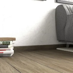 GoodHome Bande d'étanchéité pour plinthe à visser L.240cm- Joint Carrelage Mural