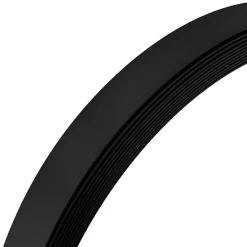 Quest Bande plate en PVC 40 mm, lame décorative, bande de finition en PVC auto,adhésive, noir, 10 m- Plinthe Pour Sol En Vinyle Et Pvc