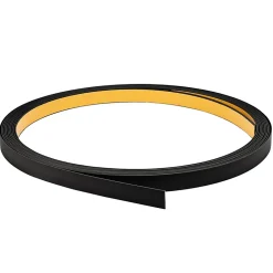 Quest Bande plate en PVC 40 mm, lame décorative, bande de finition en PVC auto,adhésive, noir, 10 m- Plinthe Pour Sol En Vinyle Et Pvc