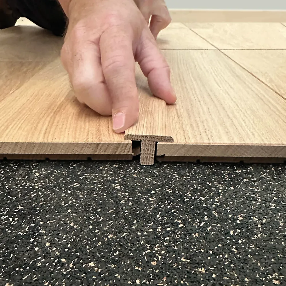 Deschaumes Barre de jonction Chêne l. 35mm Long. 1m Parquet Ep. 14mm Brut- Barre De Seuil|Barre De Seuil