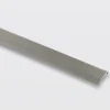 GoodHome Barre De Seuil|Barre De Seuil<Barre de seuil en aluminium décor argent foncé brossé 37 x 930 mm