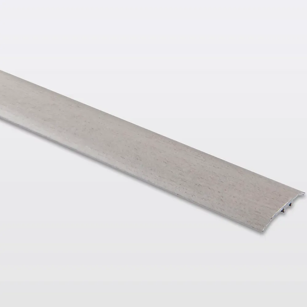 GoodHome Barre De Seuil|Barre De Seuil<Barre de seuil en aluminium auto-adhésif,effet chêne grisé , décor 130, L.930 x l.37 mm