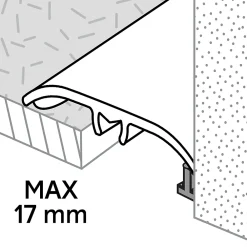 GoodHome Barre de seuil en aluminium auto-adhésif, effet chêne , décor 175, L.930 x l.37 mm- Barre De Seuil|Barre De Seuil