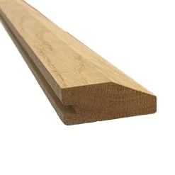 Woodbord Barre de Seuil en Bois Chêne Massif Brut - 20x50x1200mm - Rattrapage de Niveau - à la Suisse- Barre De Seuil|Barre De Seuil