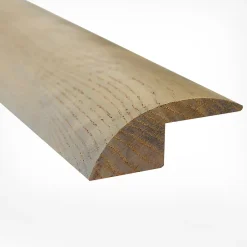 Woodbord Barre de Seuil en Bois Chêne Massif Verni Mat - Aspect Bois Brut - 19x52x1200mm - Rattrapage de Niveau- Barre De Seuil|Barre De Seuil