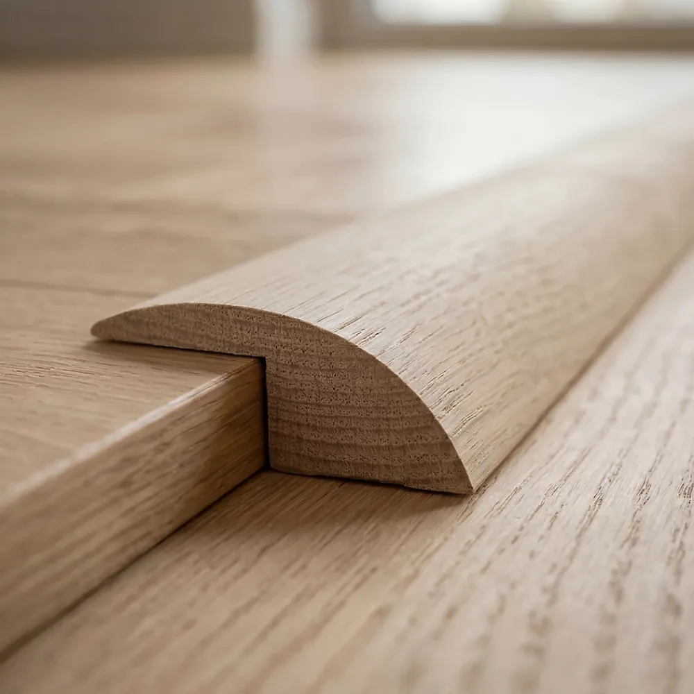 Woodbord Barre De Seuil|Barre De Seuil<Barre de Seuil en Bois Chêne Massif - 19x52x1200mm - Rattrapage de Niveau