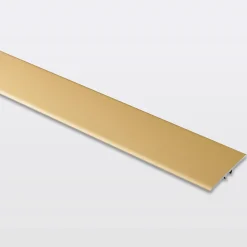 GoodHome Barre de seuil extra-plate en aluminium décor doré mat 37 x 1 800 mm- Barre De Seuil|Barre De Seuil