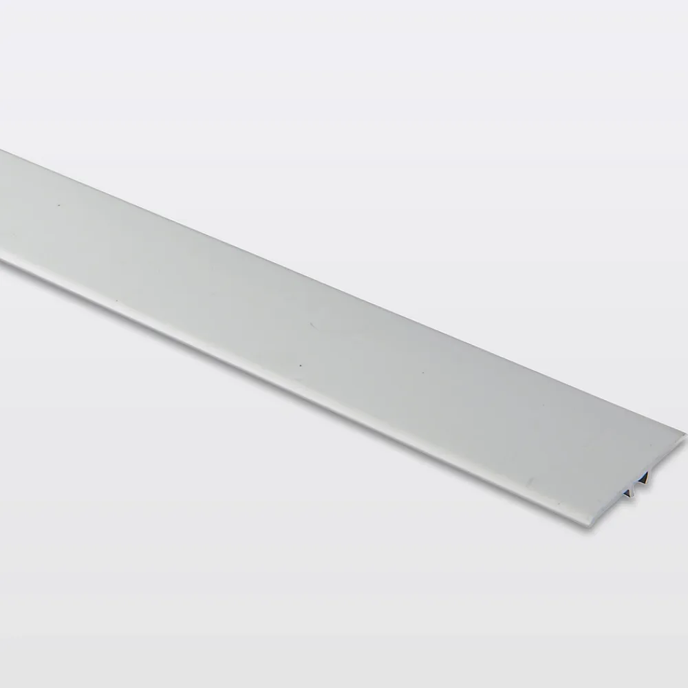 GoodHome Barre de seuil extra-plate en aluminium décor métal mat 35 x 1 800 mm- Barre De Seuil|Barre De Seuil