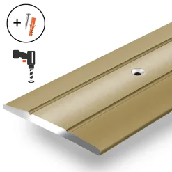Floordirekt Barre de seuil Firm K132 Forme C 36 mm Longueur 90 cm Pré-percé Or -- Barre De Seuil|Barre De Seuil