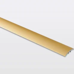 GoodHome Barre De Seuil|Barre De Seuil<Barre de seuil incurvée en aluminium décor doré mat 30 x 930 mm