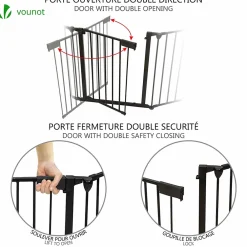 Vounot Barrière De Sécurité<Barriere de securite GRANDE VERSION 3M 5 panneaux Pre assemble