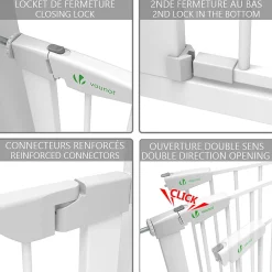 Vounot Barrière De Sécurité<Barriere de Securite porte et escalier 100-108cm blanc pour animaux