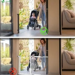 Vounot Barriere de securite retractable HAUTE 180x96cm noir- Barrière De Sécurité