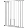 PawHut Barrière de sécurité animaux réglable L.74-80 cm porte double verrouillage petite porte sans perçage- Barrière De Sécurité