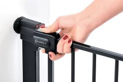 Safety 1st Barrière De Sécurité<Barrière de sécurité en métal noir Easy Close
