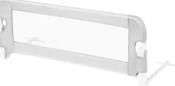 Giantex Barrière De Sécurité<Barrière de Sécurité Enfant Lit, Barrière de Lit Enfant Bébé Pliable avec Mousse Souple, Gris, 105 x 40 x 42 CM
