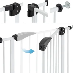 ECD Germany Barrière sécurité enfants garde-corps protection fermeture d'escalier 105-115cm- Barrière De Sécurité