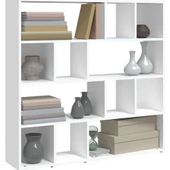 Vidaxl Bibliothèque/Cloison de séparation Blanc 105x24x102 cm- Cloison Amovible