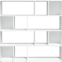 Vidaxl Bibliothèque/Cloison de séparation Blanc 105x24x102 cm- Cloison Amovible