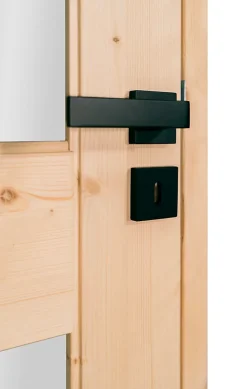 Lynporte Bloc porte 5 Vitrages HORIZON bois épicéa 2040 x 730 Droite- Bloc Porte