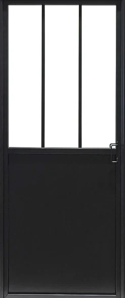 Bloc Porte<Bloc porte 3 vitrages poussant gauche H 204 X L 83 cm