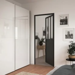 Bloc Porte<Bloc porte 3 vitrages poussant gauche H 204 X L 83 cm