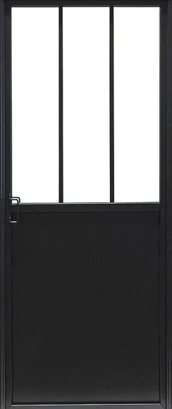 Bloc porte 3 vitrages poussant droit H 204 X L 83 cm- Bloc Porte