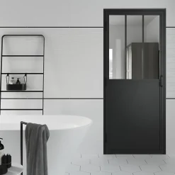 Bloc porte 3 vitrages poussant droit H 204 X L 83 cm- Bloc Porte