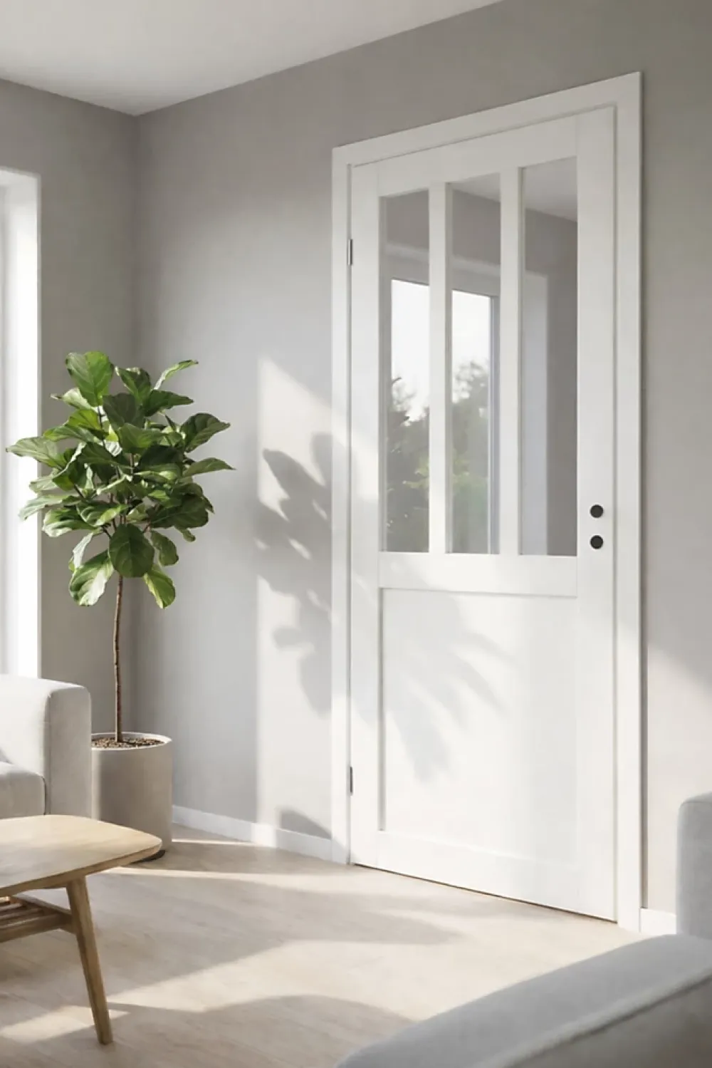 Gd Menuiseries Bloc Porte Atelier Blanc H204 X L73 Côte Tableau P.droite- Bloc Porte
