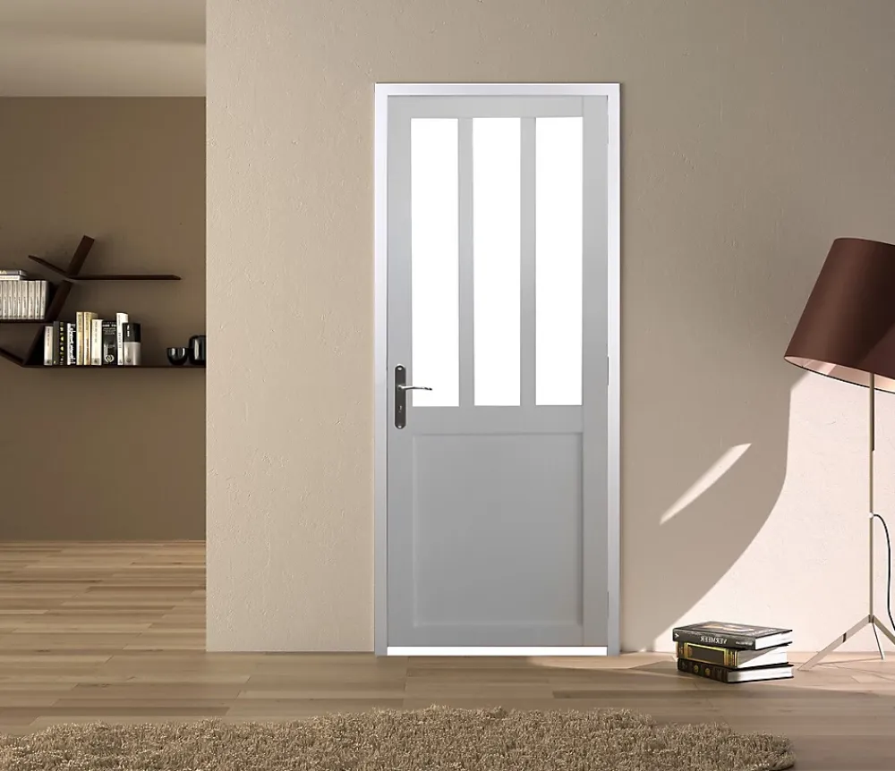 Gd Menuiseries Bloc Porte Atelier Blanc H204 X L73 Côte Tableau P.droite- Bloc Porte