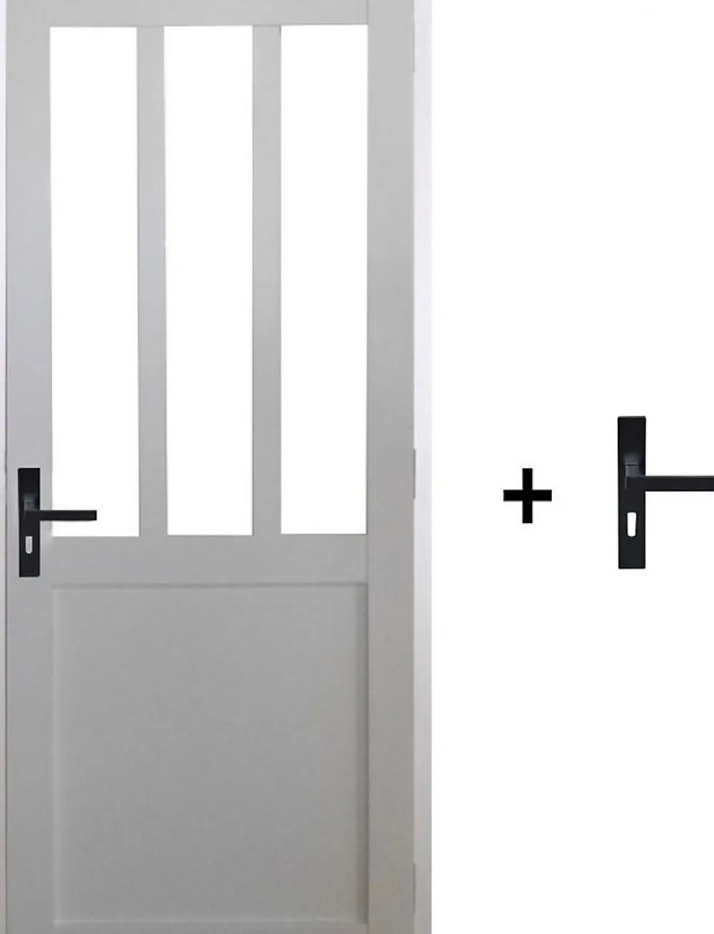 Gd Menuiseries Bloc Porte Atelier Blanc H204 X L83 Côte Tableau P.droite,poignee- Bloc Porte
